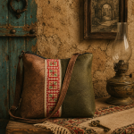 حقيبة كتف طويلة مطرّزة